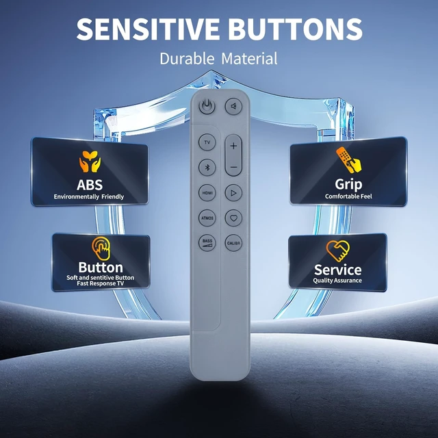 Alt view image 4 of 5 - FQOUG Replacement Remote Control for JBL BAR500 BAR300 Soundbar Series, Compatible with Sound Bar Models JBLBAR300PROBLKAM JBLBAR500PROBLKAM