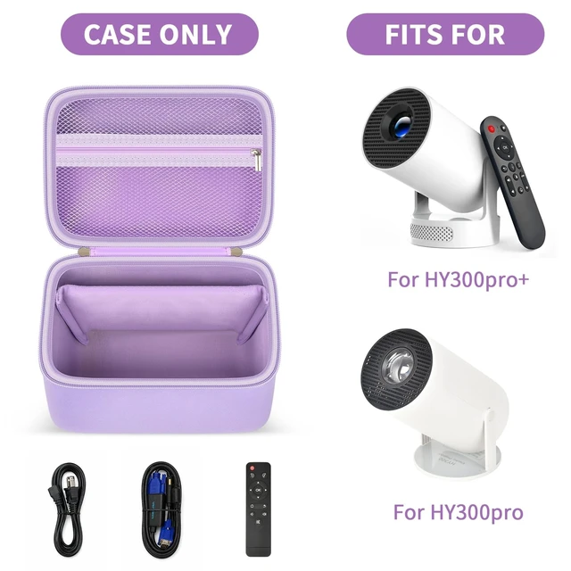 Alt view image 2 of 5 - Grapsa Hard Shell Mini Projector Case for Magcubic HY300 Pro, for Alwtniet