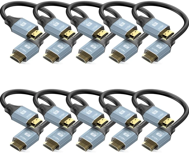 Main image of URELEGAN Short HDMI Cable 0.5FT 10-Pack,6inch HDMI Patch Cable High Speed