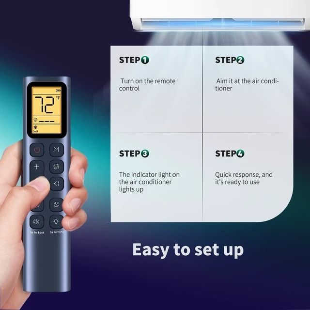 Alt view image 3 of 5 - Snrigw Replacement Remote for Dreo AC318S/AC319 Portable AC