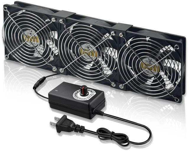 Main image of YOWEE BREEZE Computer Fan 3 x 120mm 12V Big Airflow Brushless Cooling Fan