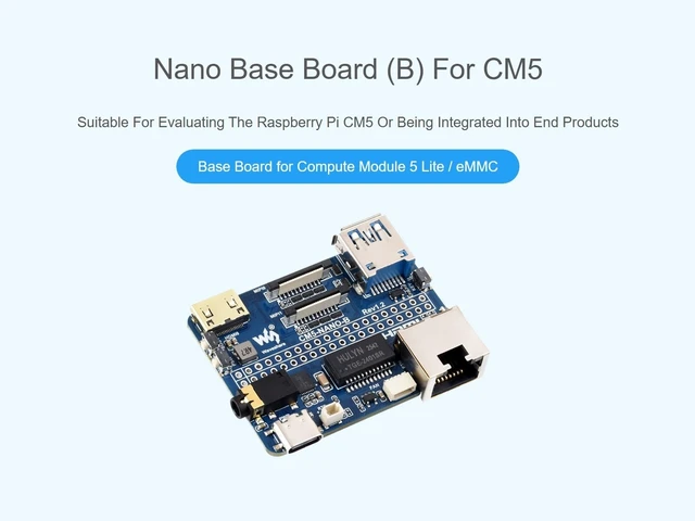 Alt view image 2 of 5 - CM5 Nano Base Board Mini Expansion Board for Raspberry Pi CM5