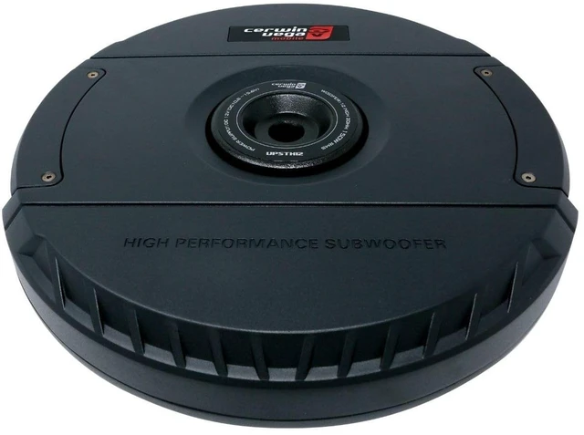 Alt view image 2 of 5 - Cerwin Vega VPSTX12 12" 600W Built- in Amplifier Powered Spare Tire Subwoofer Compact