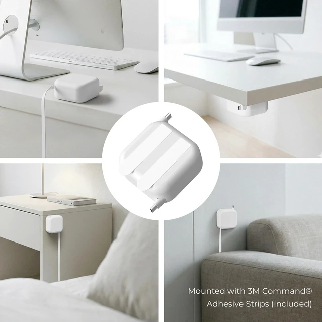 Alt view image 3 of 5 - Willox 240W Mountable Retractable USB-C Cable, White