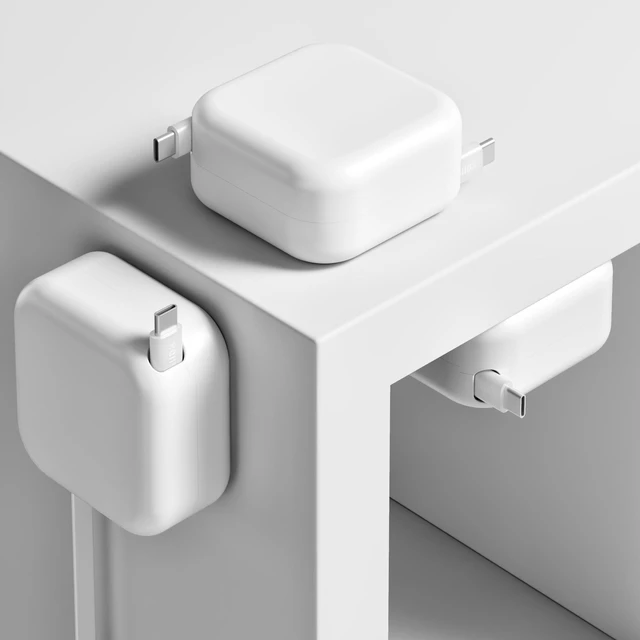Main image of Willox 240W Mountable Retractable USB-C Cable, White