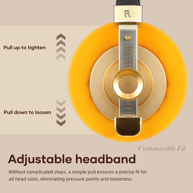 Alt view image 5 of 5 - OKCSC G40 Retro Open-Back Headphones, 40mm Driver, 16 Ohm Impedance, Lightweight (113g) with Breathable Ear Cushions, Durable Build, for Retro Aesthetic Fans/Home Leisure/Travel Road Trips, Type-C Mic