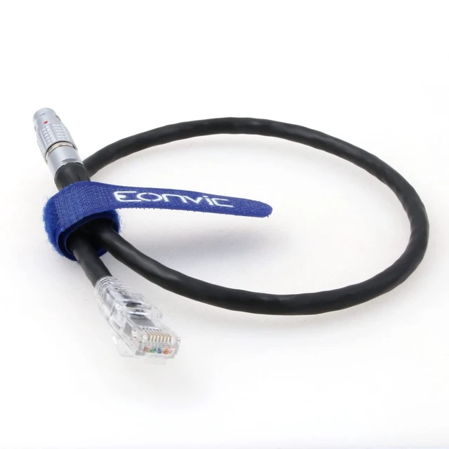 Alt view image 3 of 4 - Eonvic RJ45 Ethernet Cable 10 Pin to RJ45 Cat5e Ethernet Control Cable for ARRI Alexa Mini and Teradek COLR (Straight 10pin to RJ45)
