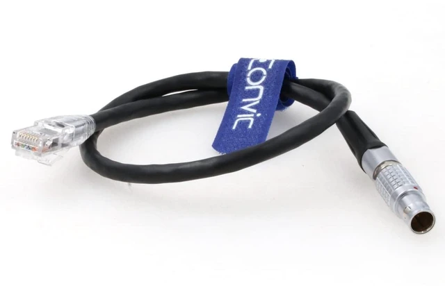 Main image of Eonvic RJ45 Ethernet Cable 10 Pin to RJ45 Cat5e Ethernet Control Cable for ARRI Alexa Mini and Teradek COLR (Straight 10pin to RJ45)