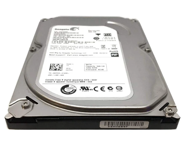 Alt view image 5 of 5 - Seagate Barracuda ESA-3502 Internal Hard Drive 3.5 Inches - 500 GB (ST500DM002) + Silicone HDD 3.5 Inch Protective Cover - White