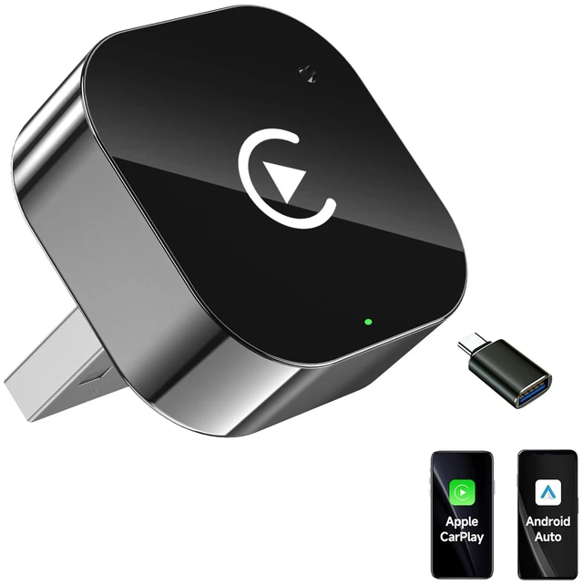 Main image of 2-in-1 Wireless CarPlay & Android Auto Adapter, Universal Fit for Most Cars, Wireless Connection, Plug & Play iOS/Android