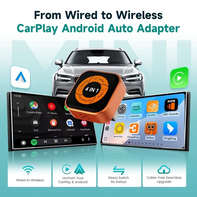 Alt view image 2 of 5 - Wireless CarPlay Adapter for iPhone & Android Phone