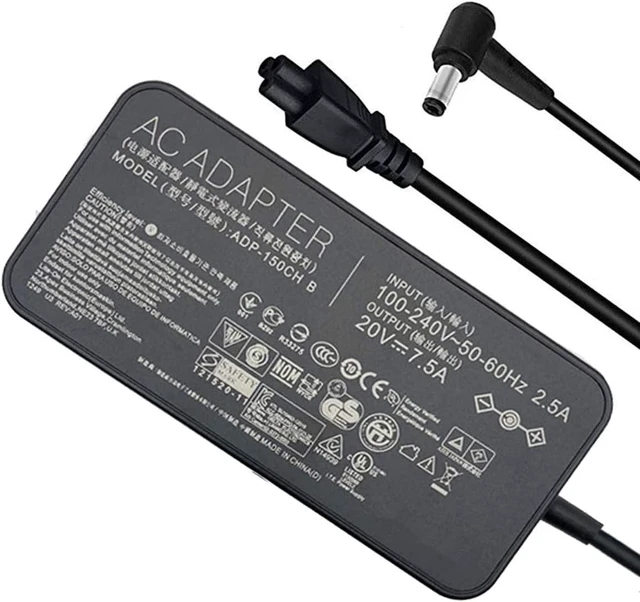 Main image of JHZL 150W 20V 7.5A Original AC Adapter for ASUS ROG G531GT-BI7N6 ADP-150CH B ADP-150CH BB 0A001-00081500 Power Cord