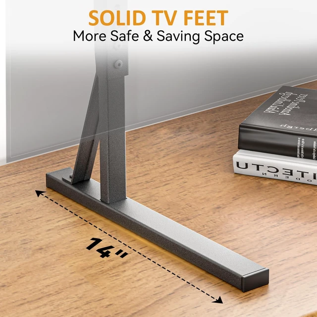 Alt view image 4 of 5 - EZISE Universal TV Stand Legs for 35-75 Inch LCD/LED/OLED TVs