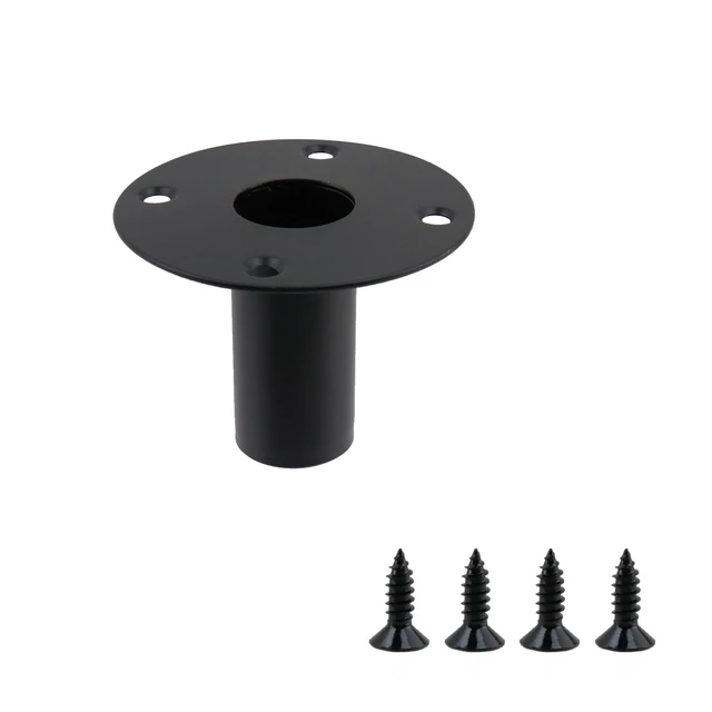 Alt view image 3 of 5 - T Tulead Black Speaker Stand Top Hat, 4.21"3.27", 4PCS