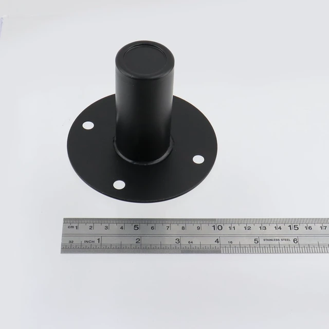 Alt view image 4 of 5 - T Tulead Black Speaker Stand Top Hat, 4.21"3.27", 4PCS