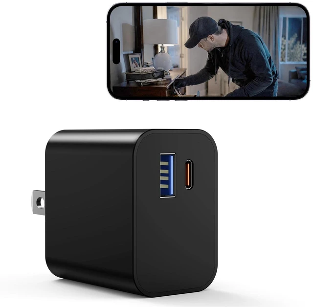 Main image of GVzfxa Hidden Camera Charger 1080P Nanny Cam