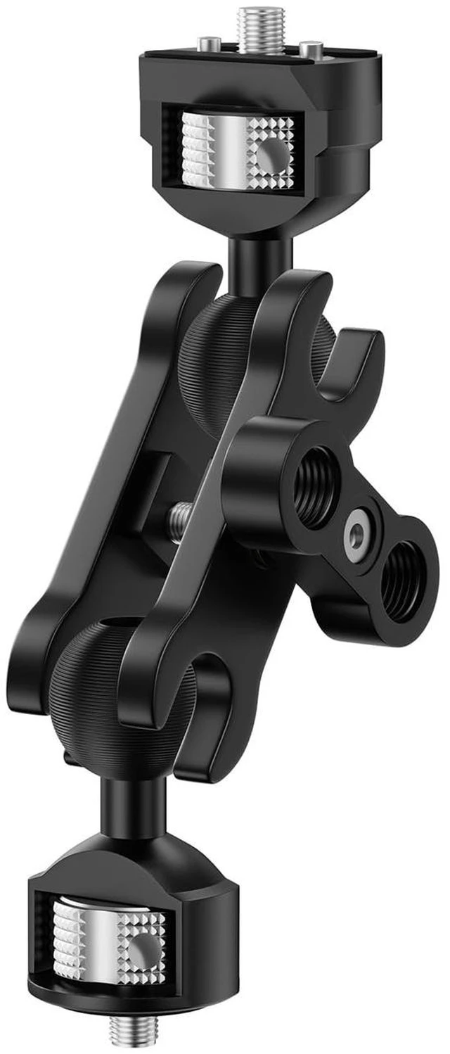 Main image of CAMEDAFLX Dual Ball Heads Magic Arm Camera Monitor Mount 1/4"-20