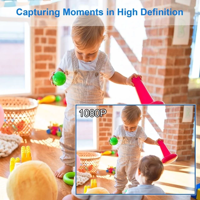 Alt view image 3 of 5 - Nanny Cam Clock WiFi 1080P-Night Vision & Motion Detection, Indoor Wireless Security Camera for Home, Baby, Pet