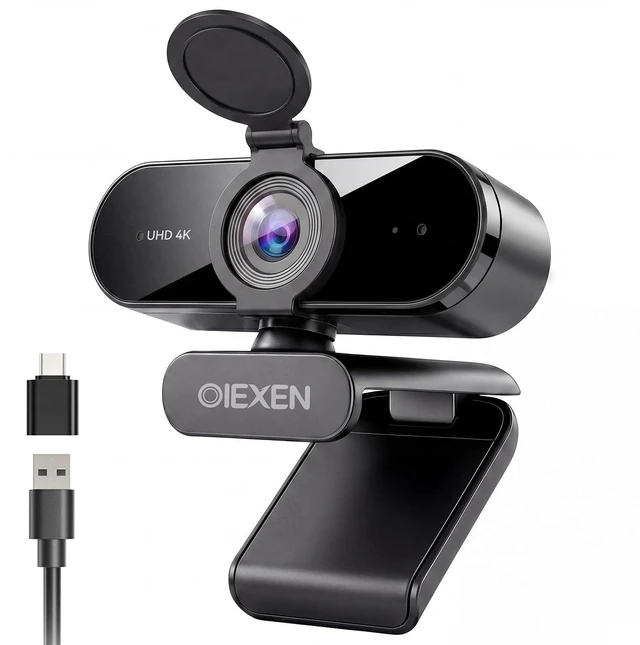 Main image of OIEXEN 4K Ultra HD Webcam with 1/2.8"CMOS Sensor,PDAF Autofocus,1080P@60FPS