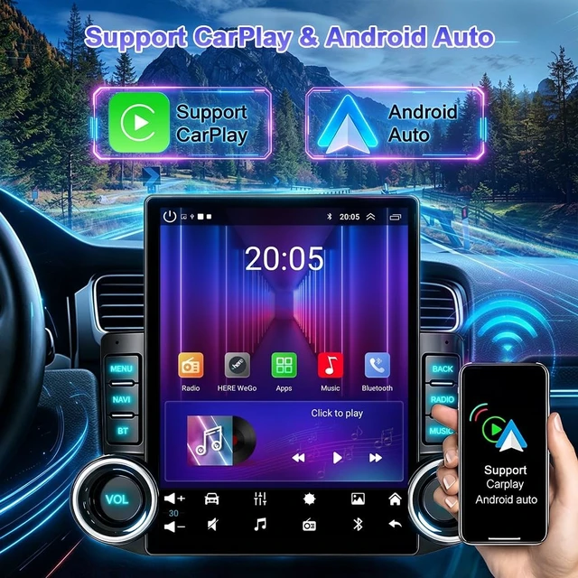 Alt view image 3 of 5 - 9.7" Android 14 Car Stereo for Ford F250 F350 F450 Super Duty 2008-2016