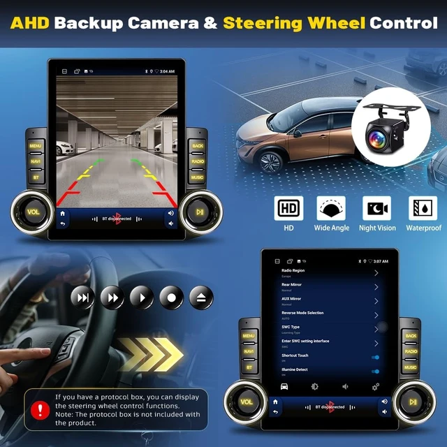 Alt view image 5 of 5 - 9.7" Android 14 Car Stereo for Ford F250 F350 F450 Super Duty 2008-2016