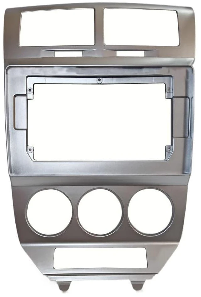 Main image of 10.1 inch 2 din Android car Radio Fascia Frame Dash Mount Trim Kit Auto Audio Stereo Panel for Dodge Caliber 2007-2010 Car Radio Frame (Silvery)
