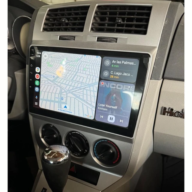 Alt view image 5 of 5 - 10.1 inch 2 din Android car Radio Fascia Frame Dash Mount Trim Kit Auto Audio Stereo Panel for Dodge Caliber 2007-2010 Car Radio Frame (Silvery)