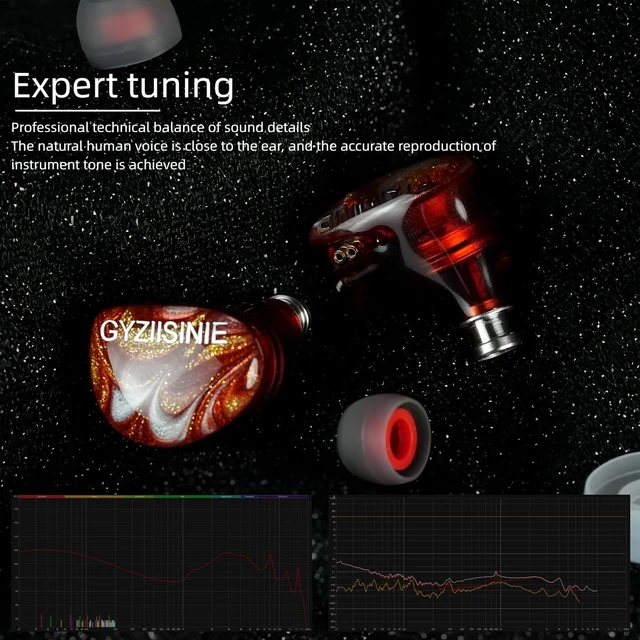 Alt view image 3 of 5 - GYZIISINIE IEM 10mm1DD inEar Monitor, a Wired Earphone with Rich midLow Frequency Texture, Suitable for pop and Rock Music. Ideal for Daily Sports, and Studio Monitoring. (3.5mm Without Microphone)