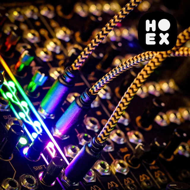 Alt view image 5 of 5 - OTTIMORE Premium Braided Eurorack Patch Cable Pack - Set of 20, 3.5mm 1/8 inch Mono, Gold-Plated Connectors (20cm, 40cm, 60cm, 90cm)