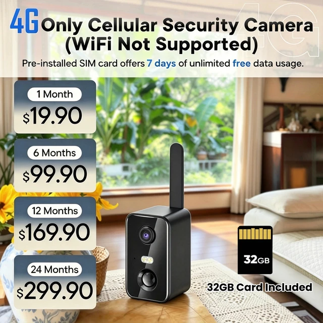 Alt view image 2 of 5 - No WiFi Security Camera, Solar Outdoor Camera Wireless With Memory Card