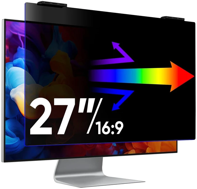 Main image of YPJIQ 27 Inch Privacy Screen Protector & Anti Blue Light
