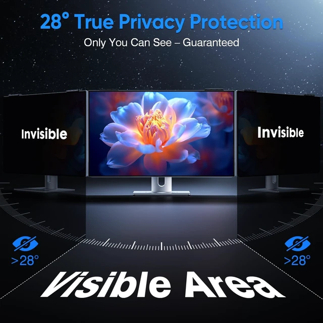 Alt view image 2 of 5 - YPJIQ 27 Inch Privacy Screen Protector & Anti Blue Light