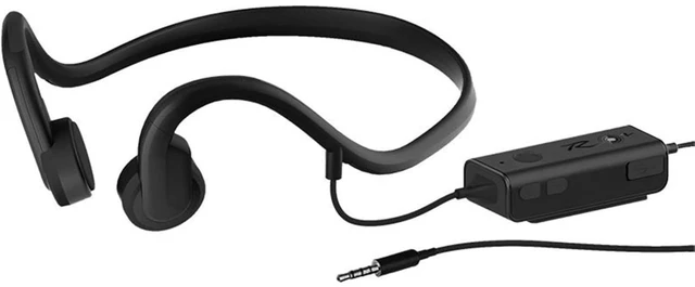 Main image of ZHQMG Wired Bone Conduction Headphones,3.5mm Open Headphones,IP4 Waterproof, Sweat Resistant, Noise reducing Built-in Microphone Suitable for Running, Sports, and Fitness