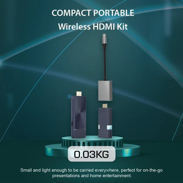 Alt view image 2 of 5 - CastGo QuattroPod Lite II, Wireless Display, 5G Wireless HDMI Extender and Receiver, 4K@30Hz, Support AirPlay, Miracast, Chromecast, Transmitter and Receiver