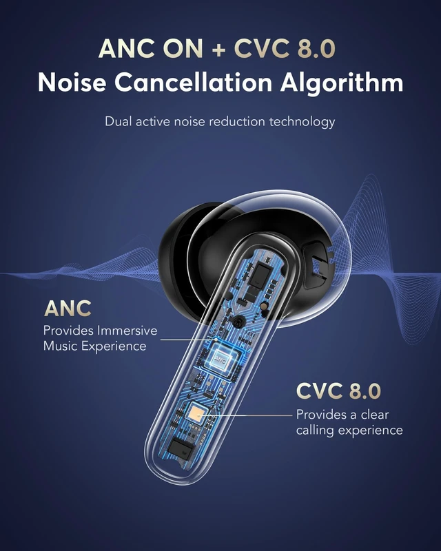 Alt view image 4 of 5 - KYIOUA AI Real-Time Translation in-Ear Bluetooth Earbuds, Wireless in-Ear Earphones with Two-Way Interpreter, 188 Languages Supported, 36H Playtime, IP68 Waterproof for Sports Running