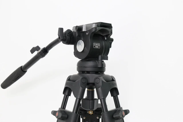 Alt view image 3 of 3 - E-Image EK740A Professional Video Tripod System with 740H Fluid Head, GA752S Two Stage Aluminum Tripod Legs, GS01 Mid-Level Spreader. Quick Release Plate, Carry Bag, 13.2lbs Load, 30.3-64.8 in Height