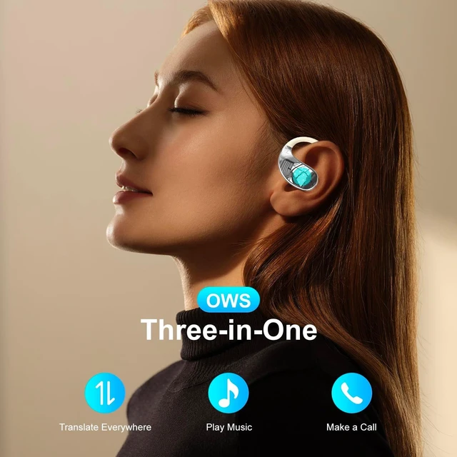 Alt view image 2 of 5 - AI Translation Earbuds Real time-150 Language Translator Earbuds,Audifonos traductores ingles espano,3 in 1 Translating Device, Translate Ear Buds for Travel/Business/Meetings/Learning,White