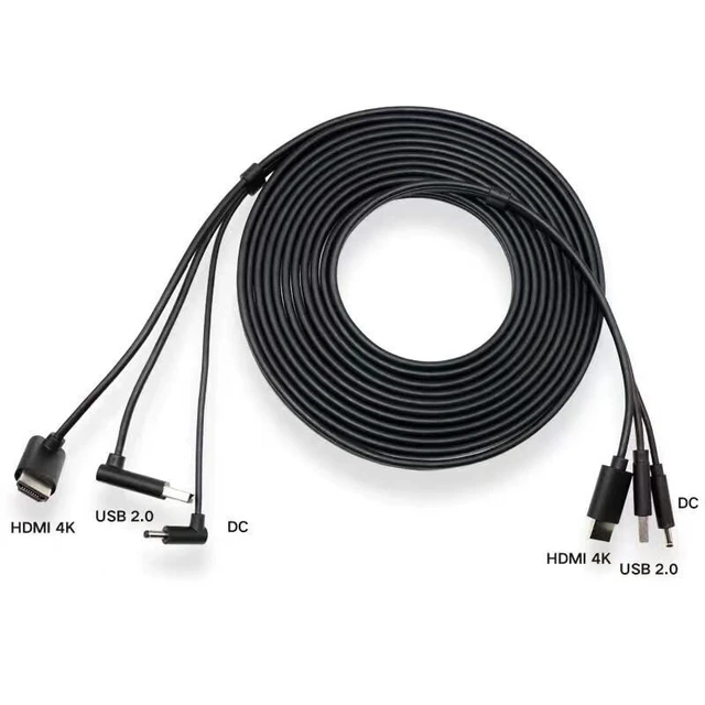 Alt view image 2 of 2 - GFTVRCE for HTC Vive 3-in-1 Accessories Replacement Cable HD 5M, USB, Power VR Games