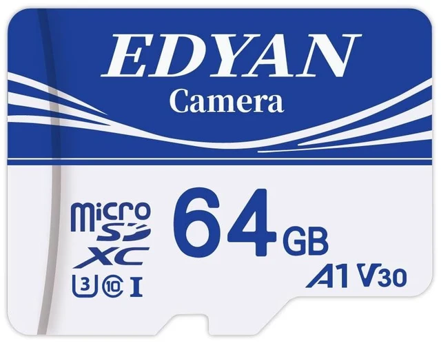 Main image of EDYAN 64GB Micro SD Card, Camera, 95MB/s, A1 V30, for Action Camera