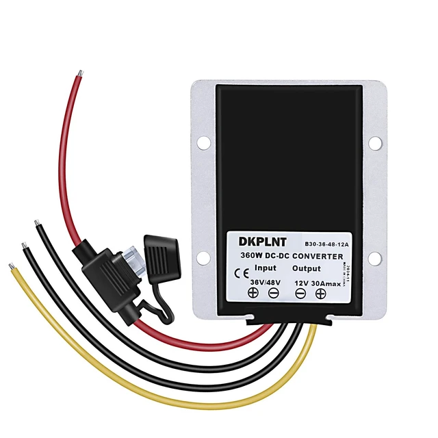 Alt view image 2 of 5 - dkplnt 30A 360W 12v Golf Cart 48V 36V to 12V Converter Voltage Regulator Golf Cart Voltage Converter Waterproof