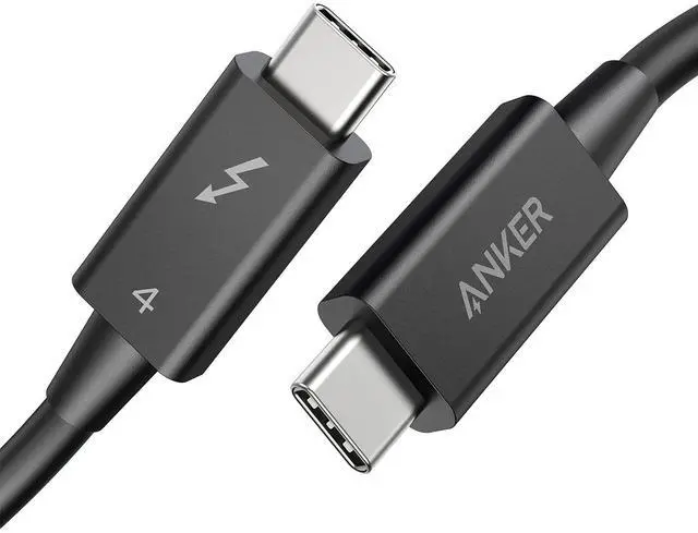 Main image of Anker Thunderbolt 4 Certified USB C to USB C Cable, 8K/4K Display/40Gbps Compatible with USB4, Thunderbolt 4/3, for MacBook, iPhone 16(100W, 2.3FT)