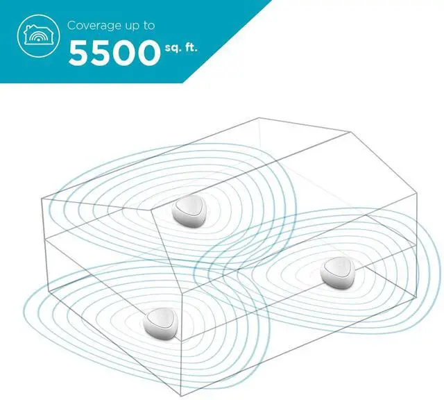 Alt view image 4 of 5 - D-Link Covr Ac1200 Whole Home Mesh Wi-Fi System with Voice Control W/Amazon Alexa Or Google Assistant, 5500 Sq.Ft. Coverage, 3-Pack (Covr-C1213)
