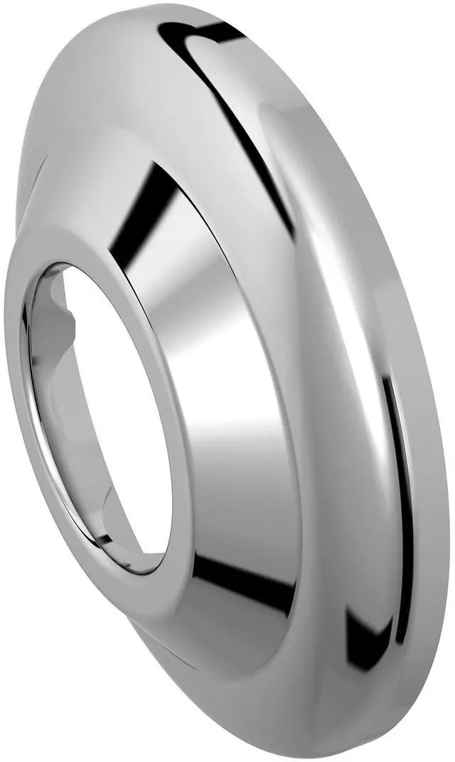 Main image of Moen 61-F Donner Shower Rod Flange Set, Chrome