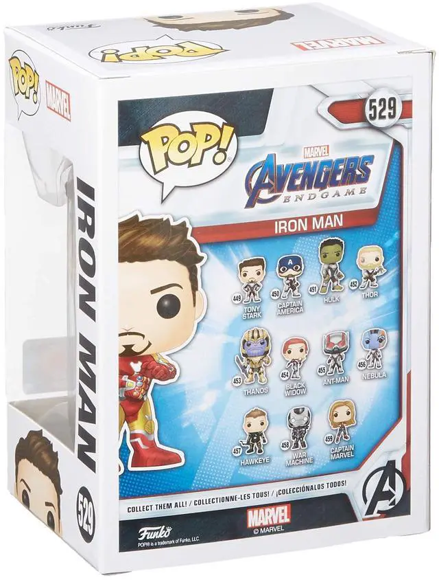 Alt view image 4 of 4 - Funko Pop! Marvel: Avengers Endgame - Tony Stark (Iron Man 3) with Gauntlet, Fall Convention Exclusive