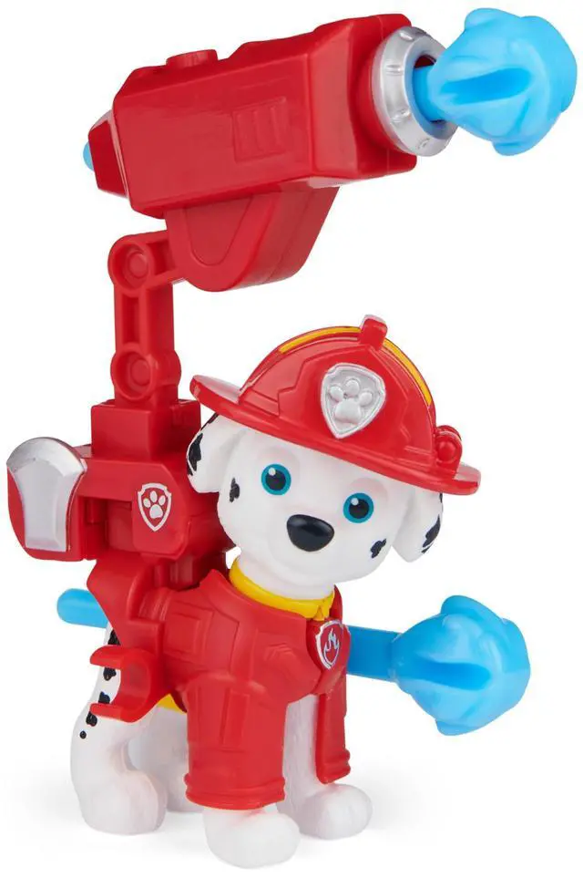 Main image of Paw Patrol - Marshall Collectible Action Figure with Backpack Clip and 2 Projectiles, Toys for Kids Ages 3 and Up, Color (Spin Master 6060757)