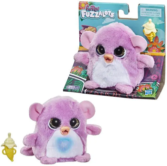 Alt view image 2 of 7 - FurReal Fuzzalots Monkey Color-Change Interactive Feeding Toy, Lights and Sounds, Ages 4 and up