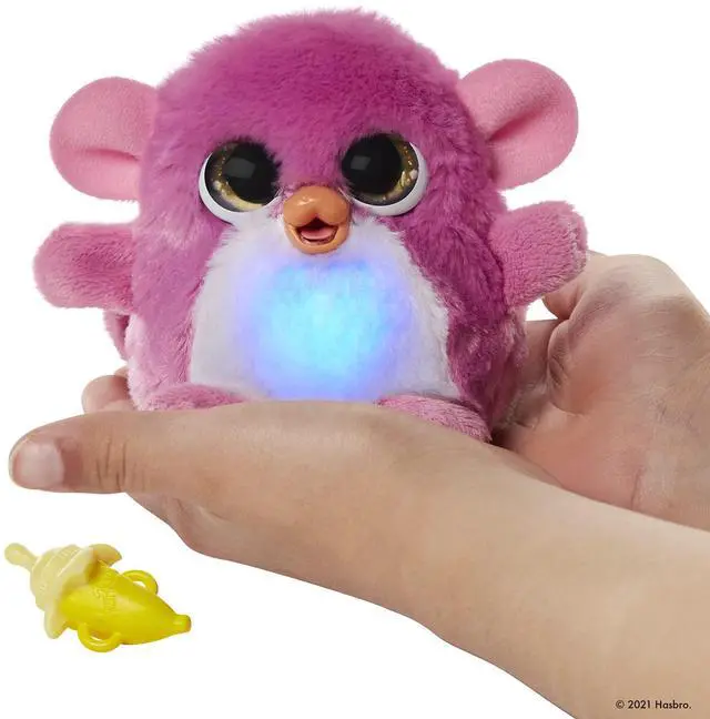 Alt view image 6 of 7 - FurReal Fuzzalots Monkey Color-Change Interactive Feeding Toy, Lights and Sounds, Ages 4 and up