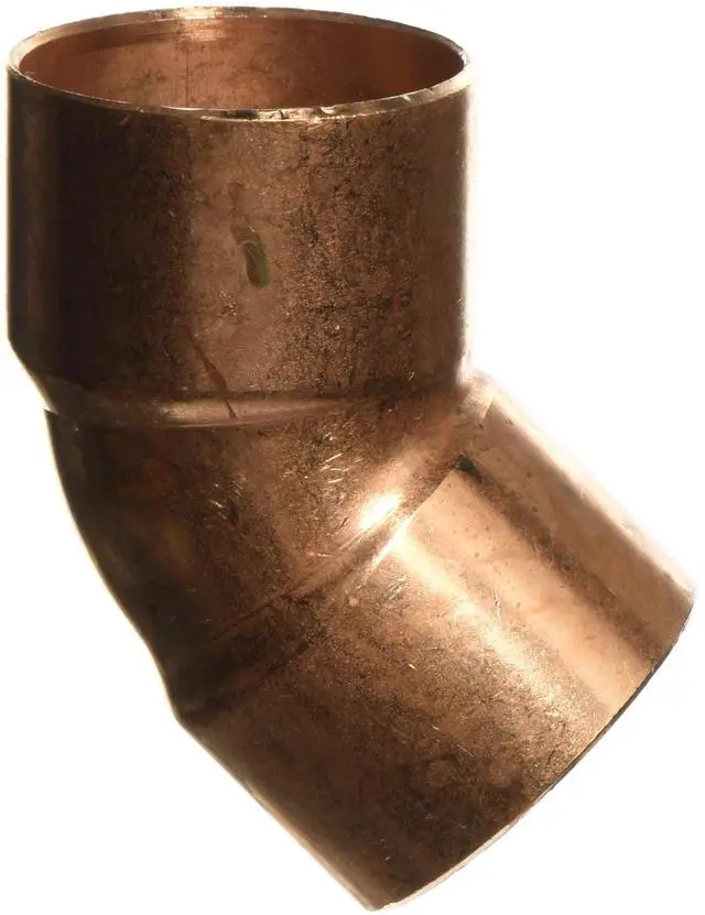 Alt view image 4 of 4 - Elbow, 45 Deg, 2 In, Wrot Copper