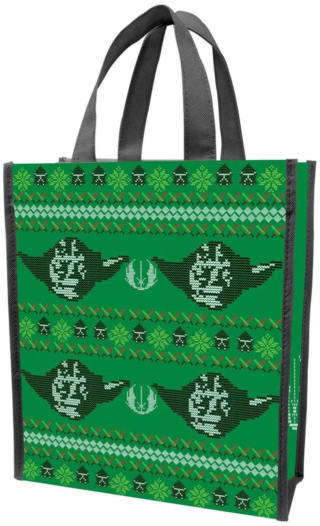 Alt view image 2 of 2 - Vandor 99673 Star Wars Ugly Sweater Recycled Shopper Tote, Small