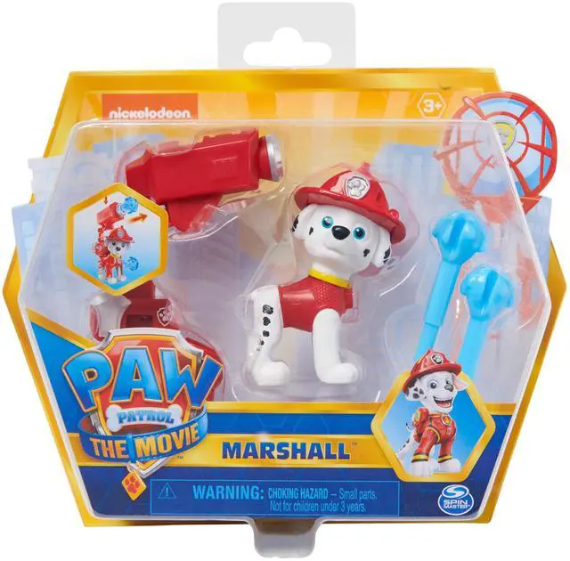 Alt view image 2 of 6 - Paw Patrol - Marshall Collectible Action Figure with Backpack Clip and 2 Projectiles, Toys for Kids Ages 3 and Up, Color (Spin Master 6060757)